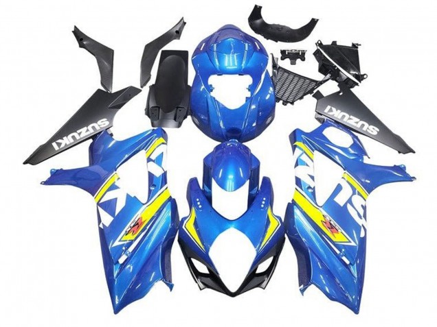 2005-2006 Blue Yellow White Black Suzuki GSXR 1000 Motorcycle Fairings UK