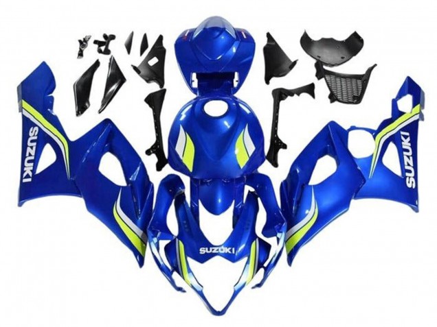 2005-2006 Blue Yellow White Suzuki GSXR 1000 Motorcycle Fairings UK