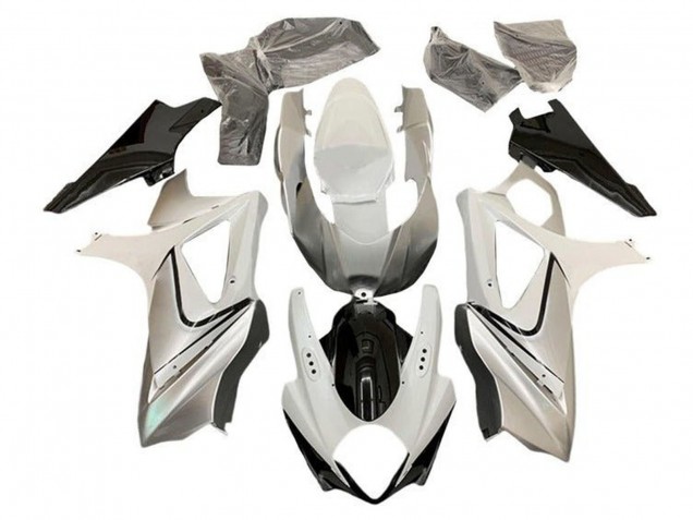 2005-2006 Glossy White Silver Black Suzuki GSXR 1000 Motorcycle Fairing UK