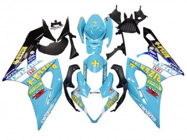 Buy 2005-2006 Light Blue Green Black Yellow Rizla Suzuki GSXR 1000 Motorcycle Fairings UK