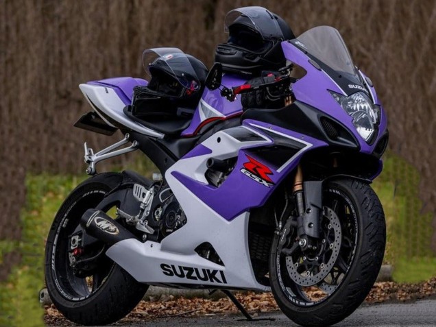 2005-2006 Purple White Suzuki GSXR 1000 Motorcycle Fairings UK