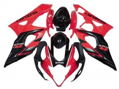 Buy 2005-2006 Red Glossy Black Stripe Suzuki GSXR 1000 Motorcycle Fairings UK