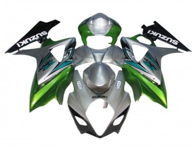 Buy 2005-2006 Silver Green Black Suzuki GSXR 1000 Motorcycle Fairings UK