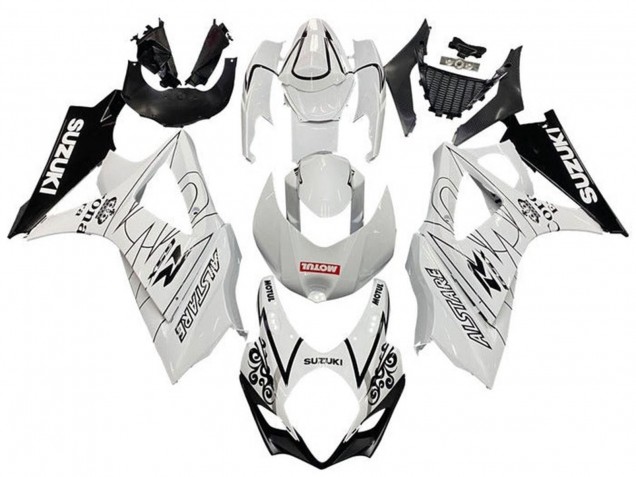 2005-2006 White Black Corona Motul Suzuki GSXR 1000 Motorcycle Fairings UK