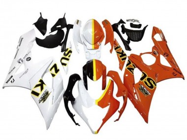 Buy 2005-2006 White Orange Yellow Split Suzuki GSXR 1000 Motorcycle Fairings UK