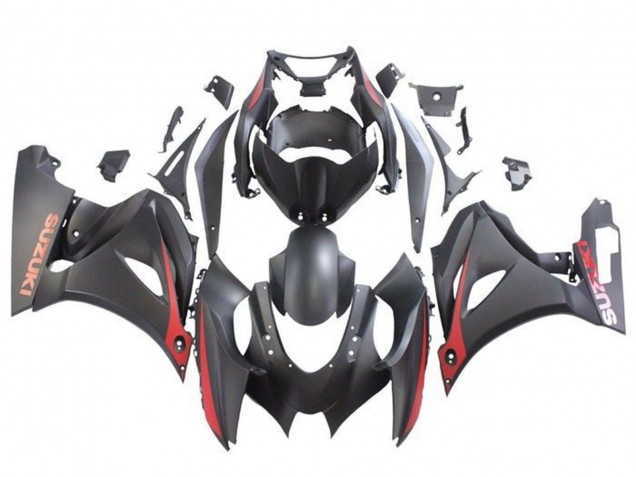 2017-2025 Matte Black Matte Red Suzuki GSXR1000 Motorcycle Fairings UK