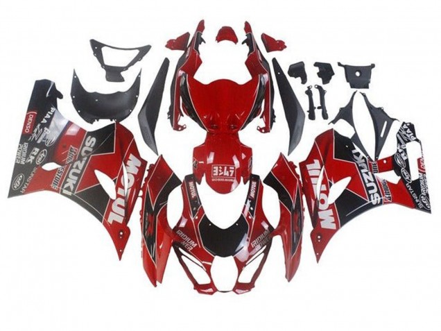 2017-2025 Red White Black Motul Suzuki GSXR1000 Motorcycle Fairings UK