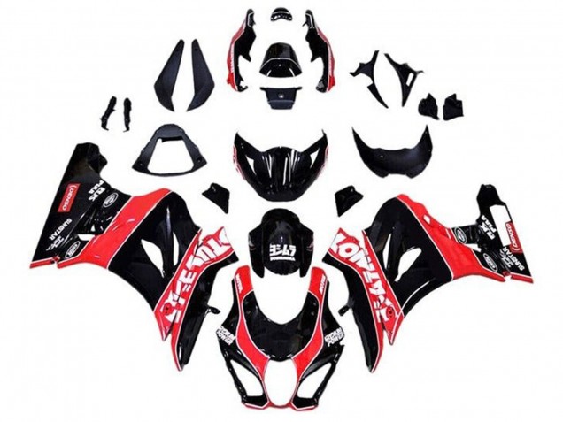2017-2025 Glossy Black Red White Pinstripe Suzuki GSXR1000 Motorcycle Fairings UK