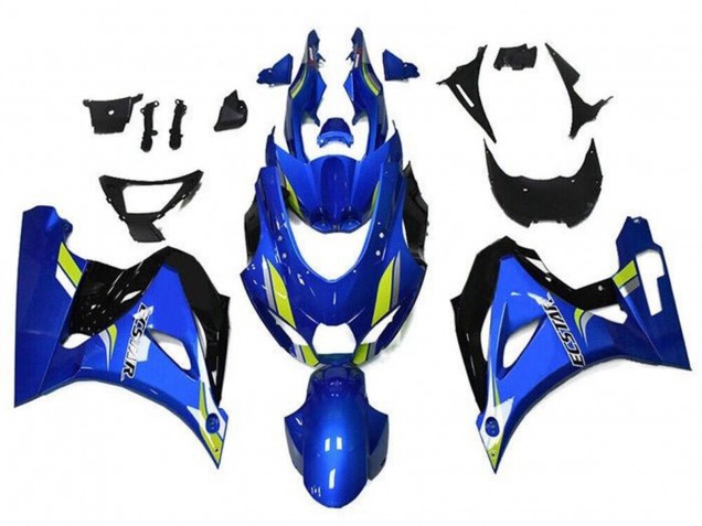 2017-2025 Blue Green Black Ecstar Suzuki GSXR1000 Motorcycle Fairings UK