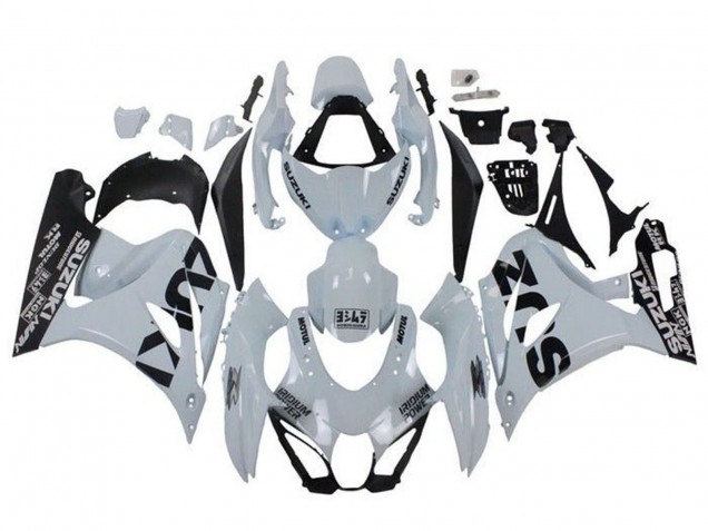 2017-2025 White Black Suzuki GSXR1000 Motorcycle Fairings UK