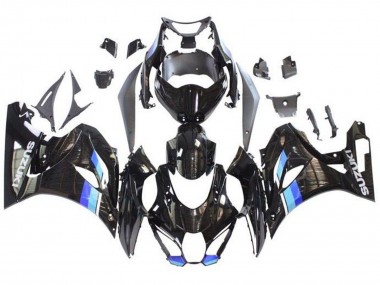Buy 2017-2024 Black Blue Stripe Suzuki GSXR1000 Motorcycle Fairings UK