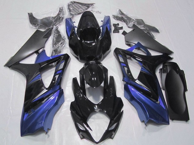 2007-2008 Glossy Black Matte Black Suzuki GSXR 1000 Motorcycle Fairings Kit UK