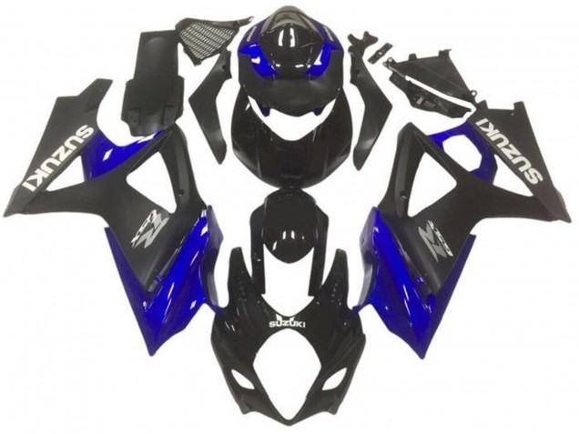 2007-2008 Glossy Black Matte Black Blue Grey Suzuki GSXR 1000 Motorcycle Fairings UK