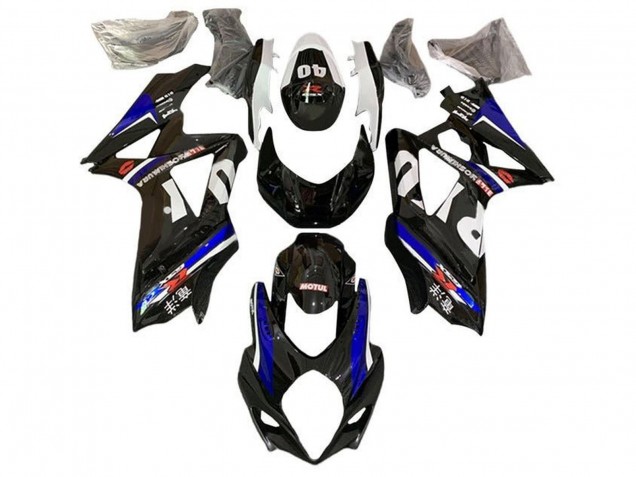 2007-2008 Black White Blue Yoshimura Suzuki GSXR 1000 Motorcycle Fairings UK
