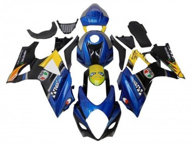 Buy 2007-2008 Blue Yellow Black Shark Suzuki GSXR 1000 Motorcycle Fairings UK