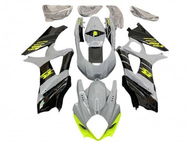 Buy 2007-2008 Nardo Grey Neon Yellow Black Suzuki GSXR 1000 Motorcycle Fairings UK