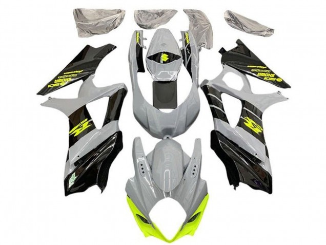 2007-2008 Nardo Grey Neon Yellow Black Suzuki GSXR 1000 Motorcycle Fairings UK