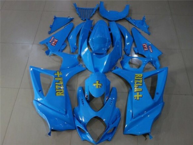 2007-2008 Blue Gold Rizla Suzuki GSXR 1000 Motorcycle Fairings UK