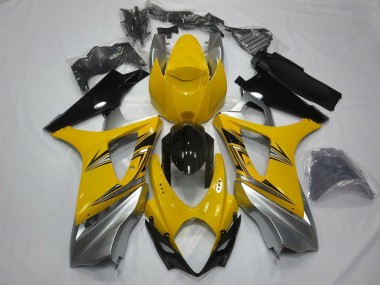 Buy 2007-2008 Yellow Silver Black Suzuki GSXR 1000 Motorcycle Fairings UK