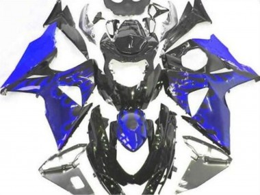 Buy 2009-2016 Glossy Black Blue Flame Suzuki GSXR 1000 Motorcycle Fairing UK