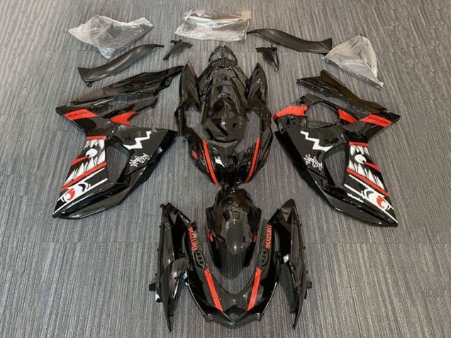 2009-2016 Black Red White Jaws Shark Suzuki GSXR 1000 Motorcycle Fairings UK
