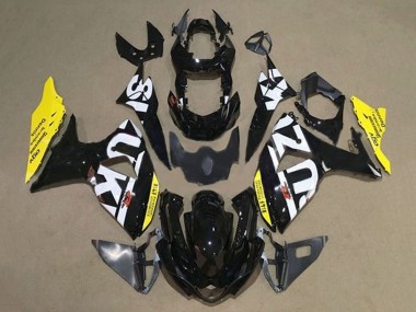 Buy 2009-2016 Black White Yellow Suzuki GSXR 1000 Motorcycle Fairings UK