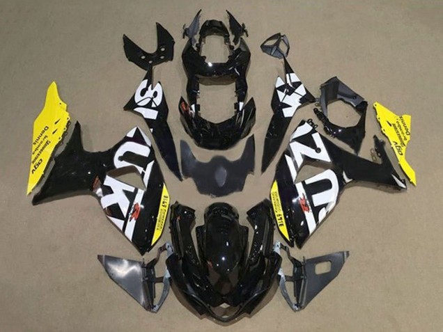 2009-2016 Black White Yellow Suzuki GSXR 1000 Motorcycle Fairings UK