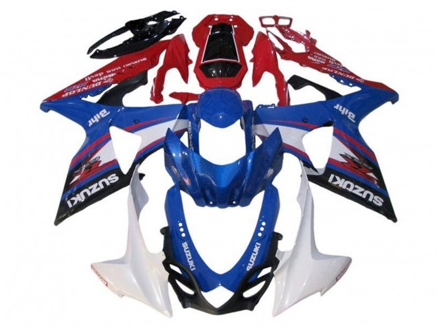 2009-2016 Blue White Red Black Stripe Suzuki GSXR 1000 Motorcycle Fairings UK