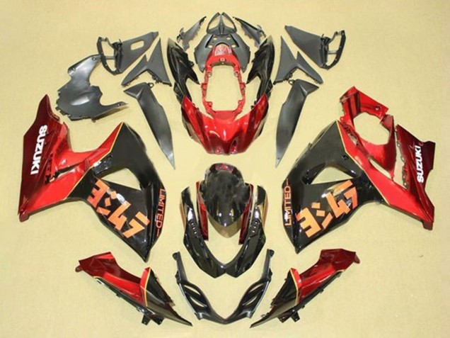 2009-2016 Red Black Suzuki GSXR 1000 Motorcycle Fairing Kits UK