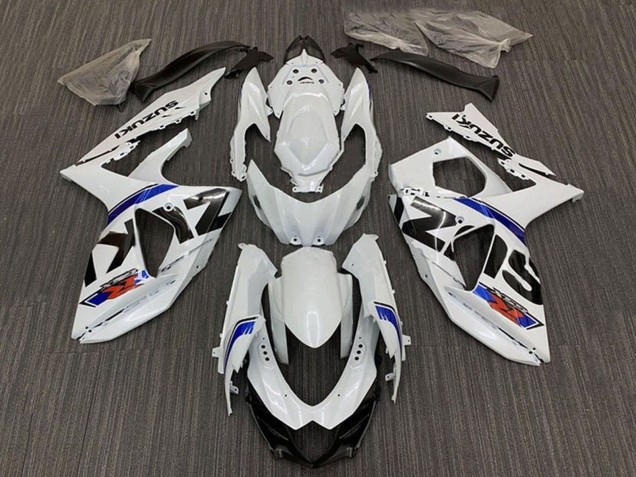 2009-2016 White Blue Stripe Suzuki GSXR 1000 Bike Fairings UK