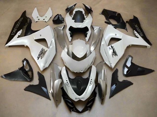 2009-2016 Pearl White Silver Matte Black Suzuki GSXR 1000 Motorcycle Fairings UK