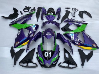Buy 2009-2016 Purple Green Black Yellow 01 Suzuki GSXR 1000 Motorcycle Fairings UK
