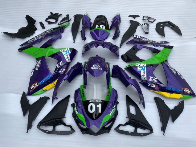 2009-2016 Purple Green Black Yellow 01 Suzuki GSXR 1000 Motorcycle Fairings UK