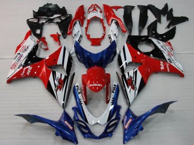 Buy 2009-2016 WhiteRed Blue Black Stripe Suzuki GSXR 1000 Motorcycle Fairings UK