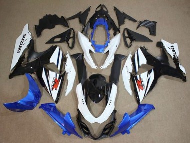 Buy 2009-2016 White Blue Black Suzuki GSXR 1000 Motorcycle Fairings Kit UK