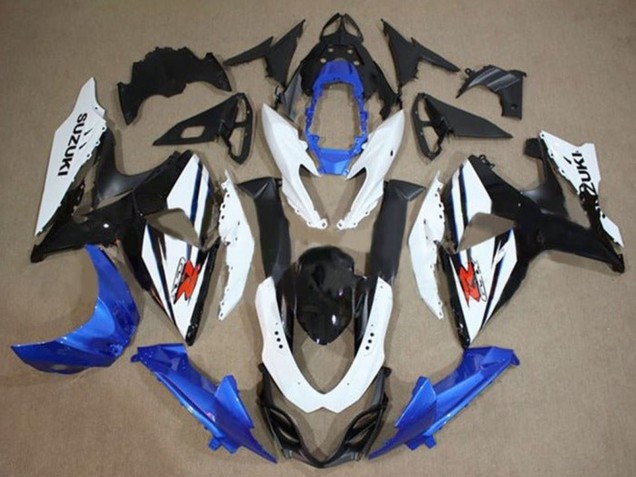 2009-2016 White Blue Black Suzuki GSXR 1000 Motorcycle Fairings Kit UK