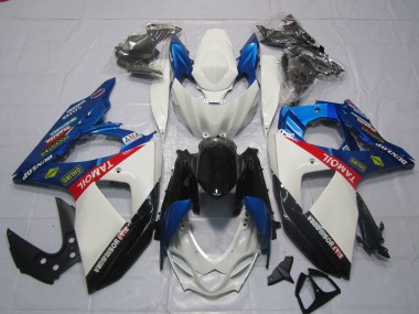 Buy 2009-2016 White Blue Red Black Tamoil Suzuki GSXR 1000 Motorcycle Fairings UK
