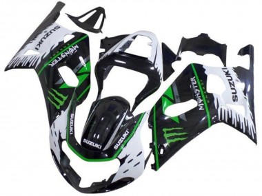 Buy 2001-2003 White Black Green Monster Suzuki GSXR 600 / GSXR 750 Motorcycle Fairings UK