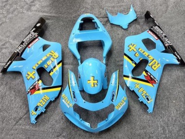 Buy 2001-2003 Light Blue Yellow Black Black Rizla Suzuki GSXR 600 / GSXR 750 Motorcycle Fairings UK