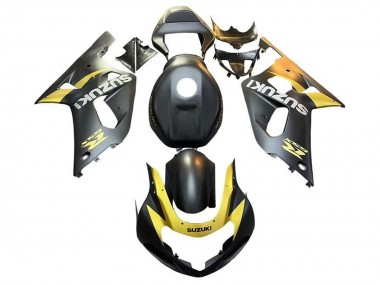 Buy 2001-2003 Matte Black Yellow Suzuki GSXR 600 / GSXR 750 Motorcycle Fairings UK
