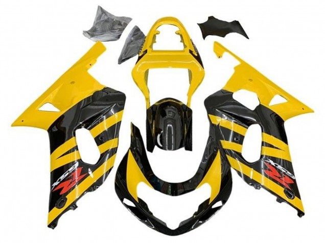 2001-2003 Yellow Black Stripe Red Suzuki GSXR 600 / GSXR 750 Motorcycle Fairings UK