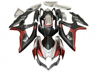 Buy 2008-2010 Silver Red Matte Black Suzuki GSXR 600 / GSXR 750 Motorcycle Fairings UK
