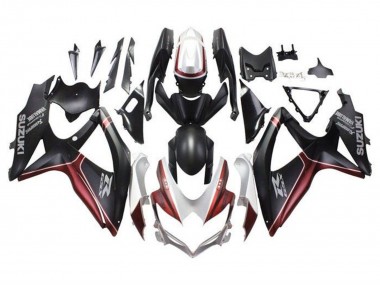 Buy 2008-2010 White Red Matte Black Suzuki GSXR 600 / GSXR 750 Motorcycle Fairings UK