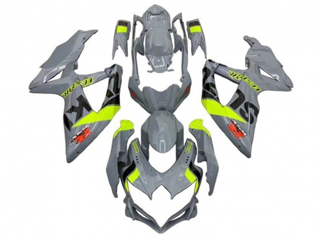 2008-2010 Nardo Grey Neon Yellow Black Red Suzuki GSXR 600 / GSXR 750 Motorcycle Fairings UK