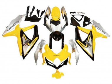 Buy 2008-2010 Silver Yellow Glossy Black Suzuki GSXR 600 / GSXR 750 Motorcycle Fairings UK