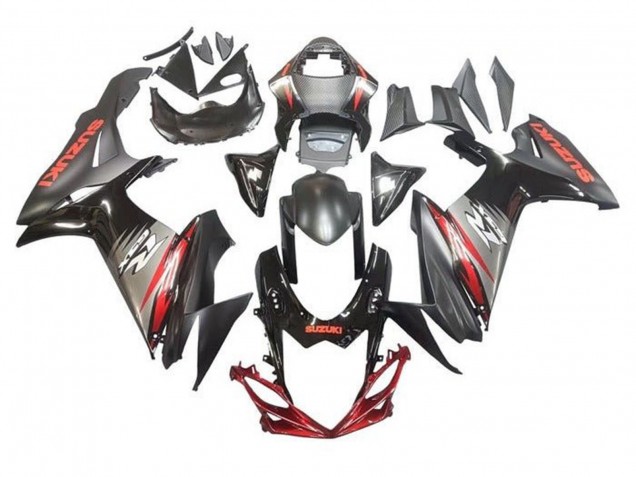 2011-2024 Black Grey Red Suzuki GSXR 600 / GSXR 750 Motorcycle Fairings UK