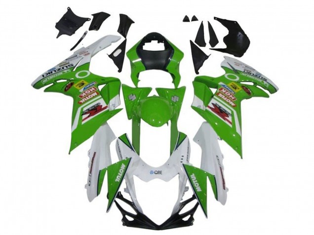 2011-2024 White Green Red Motul Suzuki GSXR 600 / GSXR 750 Motorcycle Fairings UK