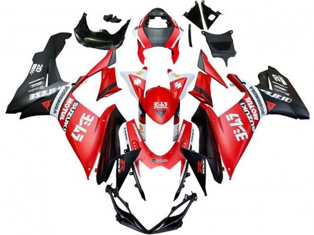 2011-2024 Red White Black Motul Suzuki GSXR 600 / GSXR 750 Motorcycle Fairings UK