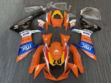 Buy 2011-2024 Orange Blue White Black Yellow 20 Suzuki GSXR 600 / GSXR 750 Motorcycle Fairings UK