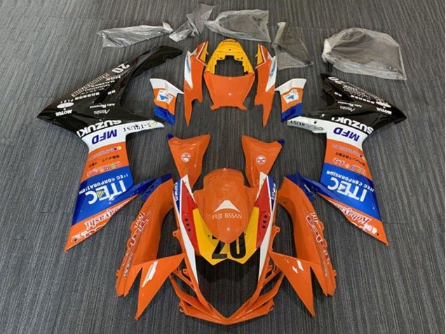 2011-2024 Orange Blue White Black Yellow 20 Suzuki GSXR 600 / GSXR 750 Motorcycle Fairings UK